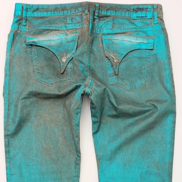 NEW Men's ROBIN'S JEAN Straight Leg Foiled Jeans